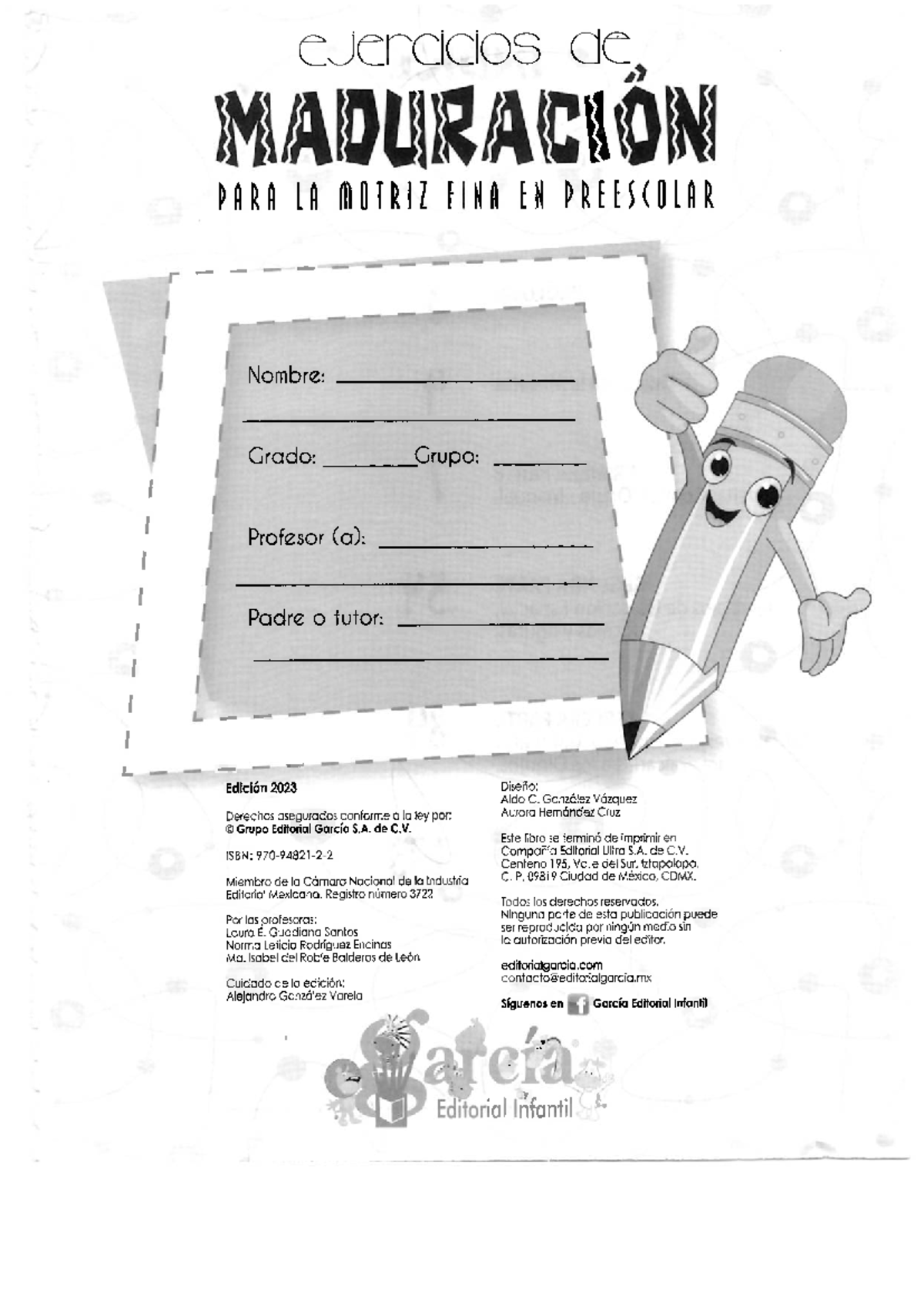 Ejercicios de Maduración para Motricidad Fina en Preescolar - Document Preview