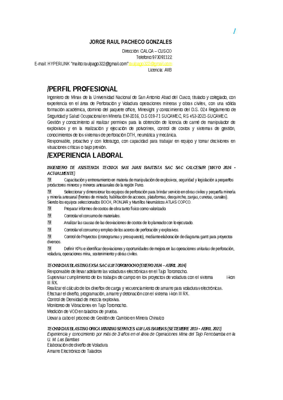 Documento recuperado - dfd - / JORGE RAUL PACHECO GONZALES Dirección ...