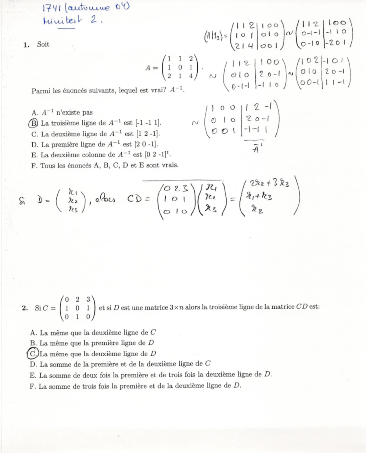 MAT 3320 Suggested Homework Exercises for Engineering Mathematics - Studocu