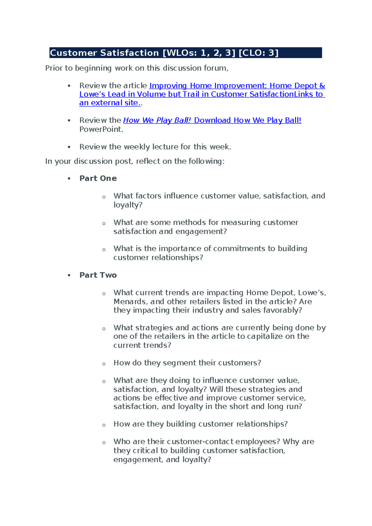 BUS443 Week 4 Discussion: Understanding the Balanced