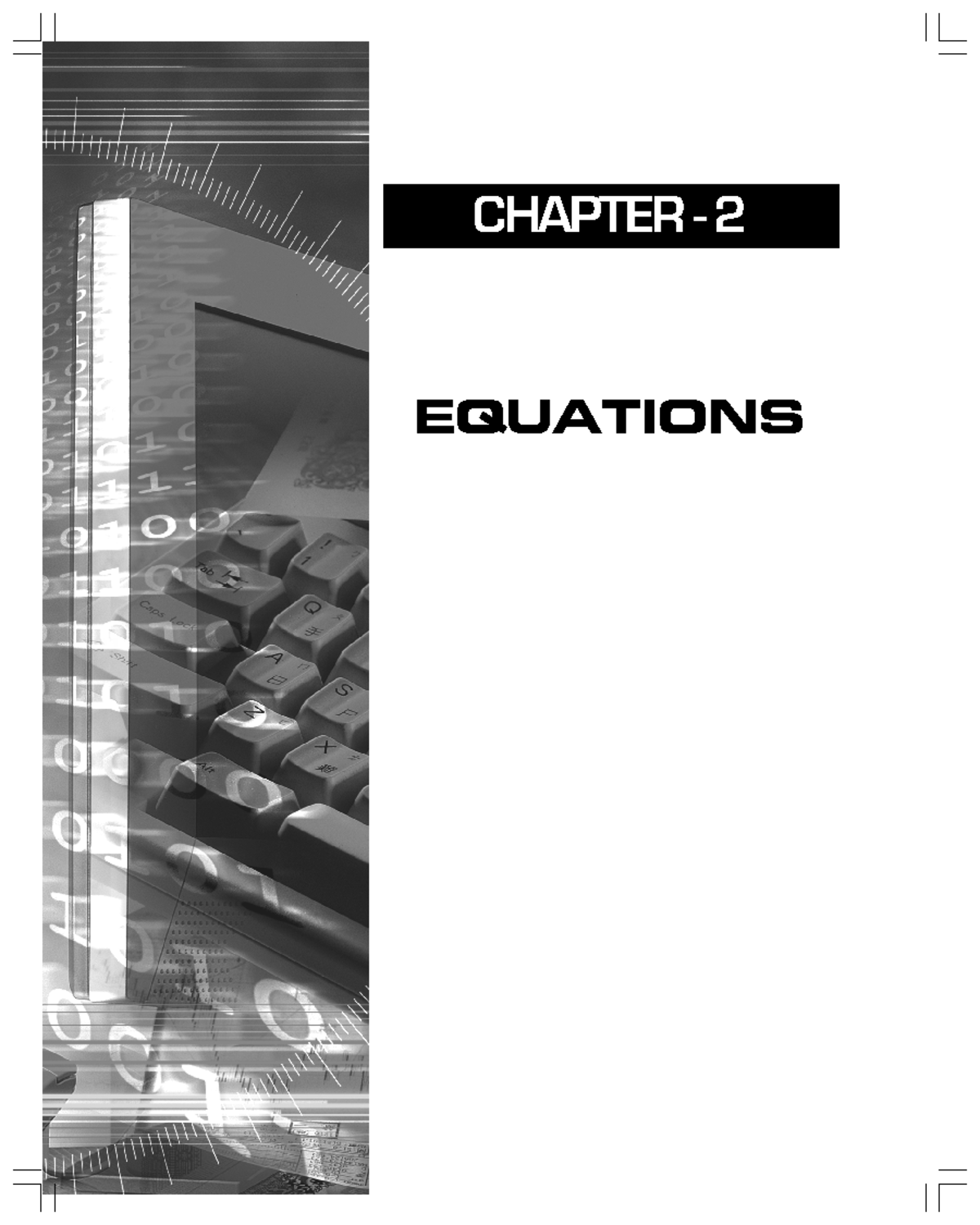 Equations - Learning & Practice - CHAPTER - 2 EQUATIONS EQUATIONS 2 ...