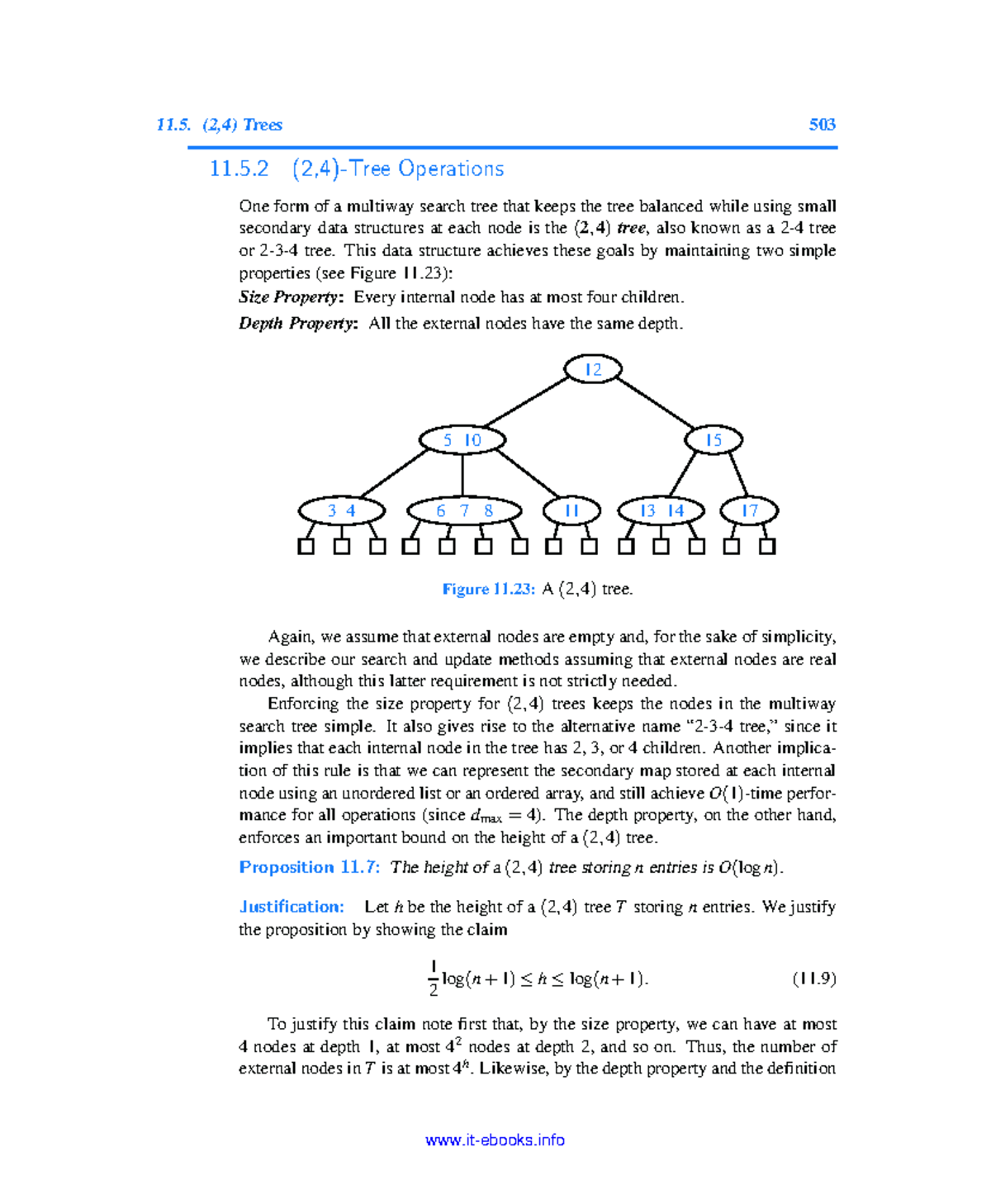 Data Structures and Algorithms in Java-53 - (2,4) Trees 503 11.5 (2,4 ...