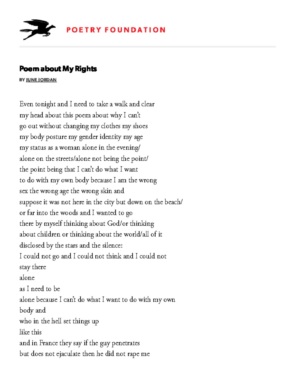 Poem Analysis: 