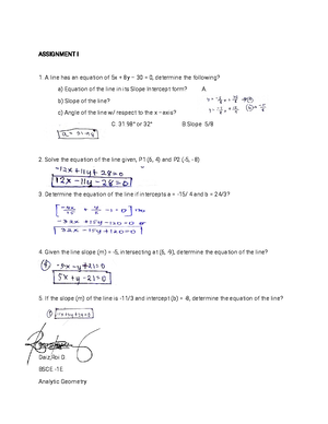 Differential Equation Practice Test- Engineering Subject - ENGG 211 ...