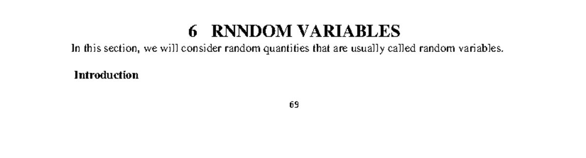Random Variables: Discrete and Continuous Overview - Stats - Studocu