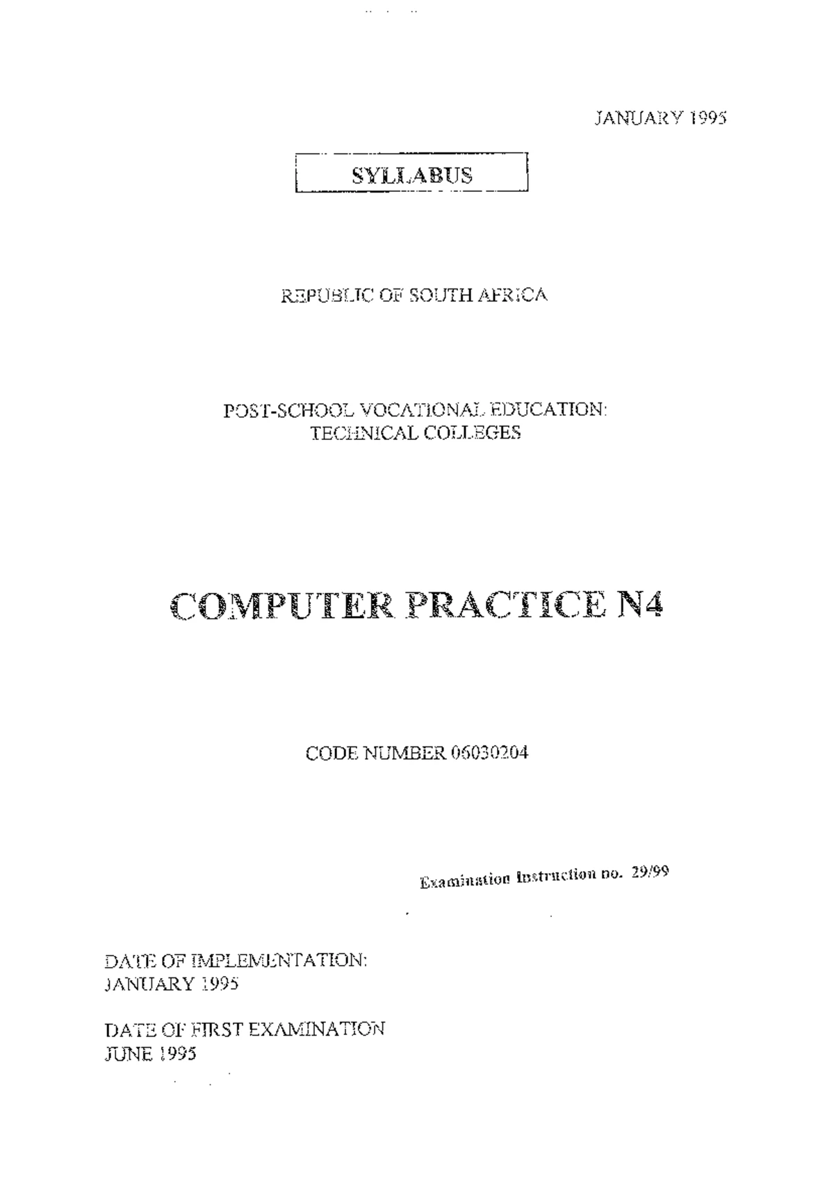Computer Practice N5 Final Exam Paper - November 2022 - Studocu