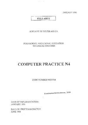 Computer Practice N5 Final Exam Paper - November 2022 - Studocu