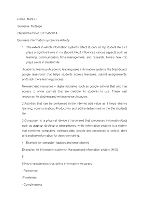 [Solved] Describe the four major components of an information system ...