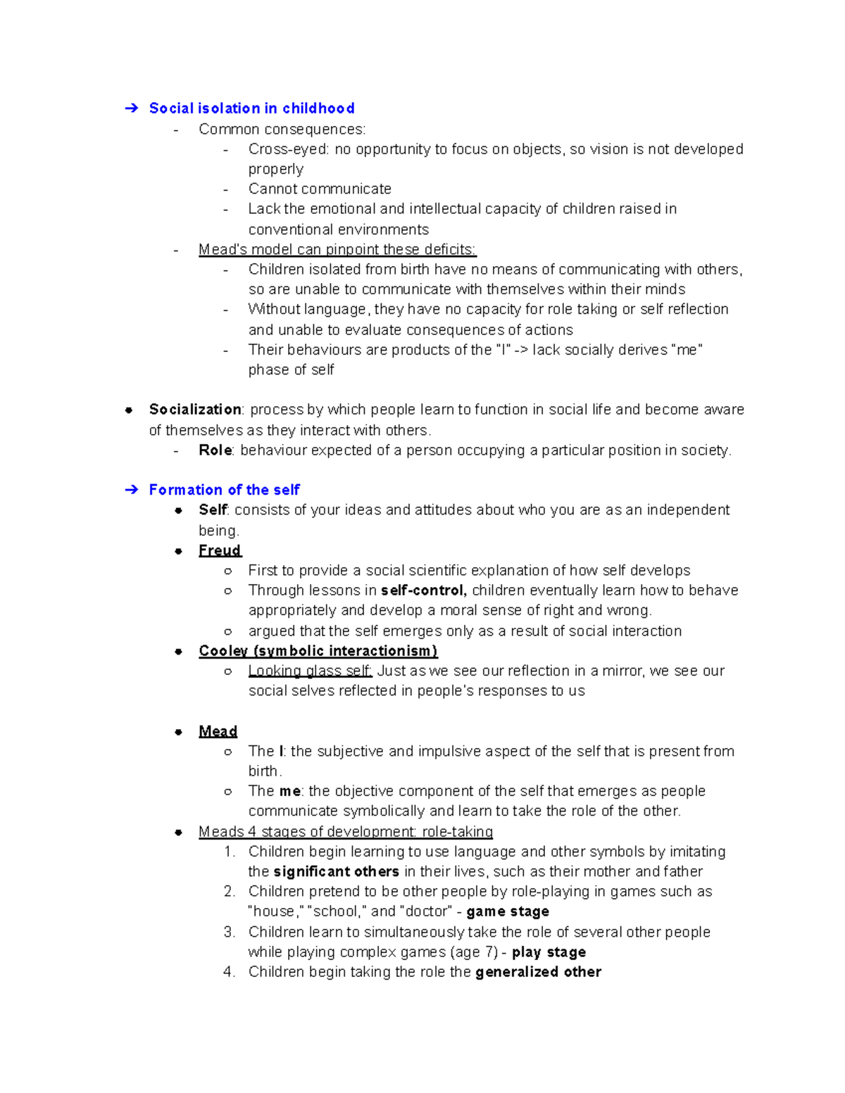Socialization Sociology Chapter 4 - Social isolation in childhood ...