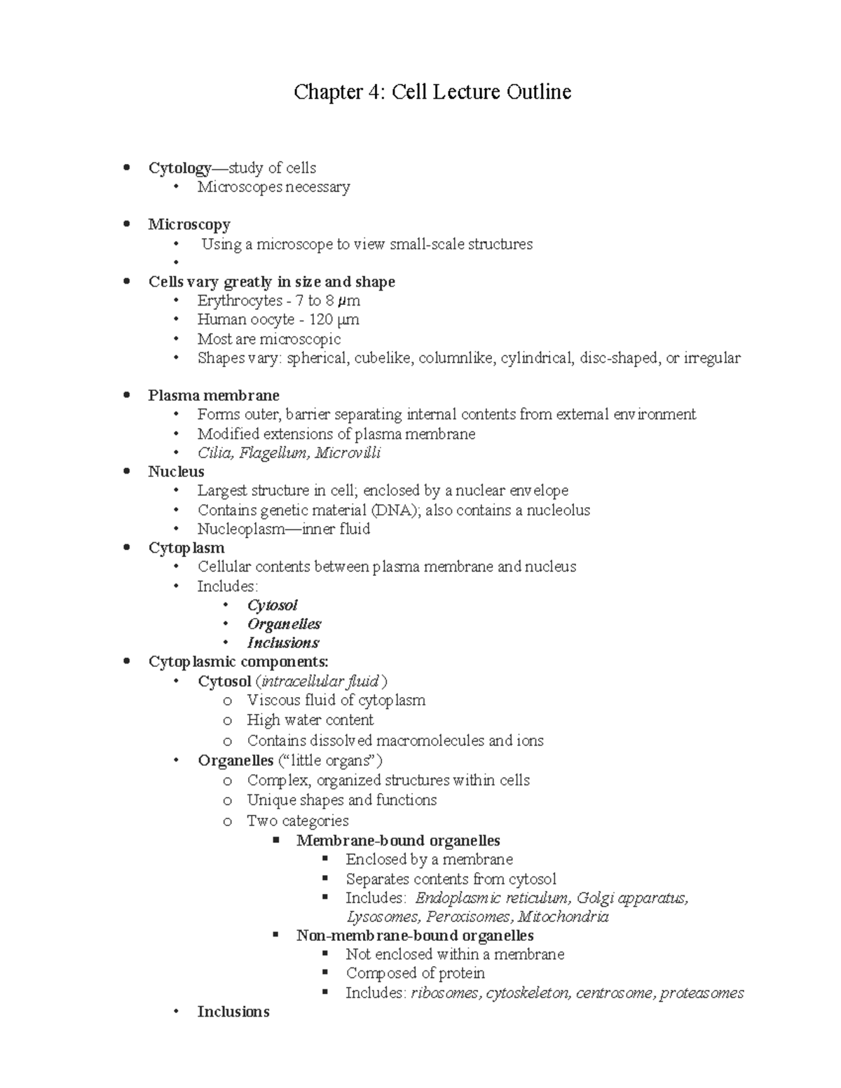 Cell Membrane and Transport Mechanisms: Lecture Notes (BIOL 101) - Studocu