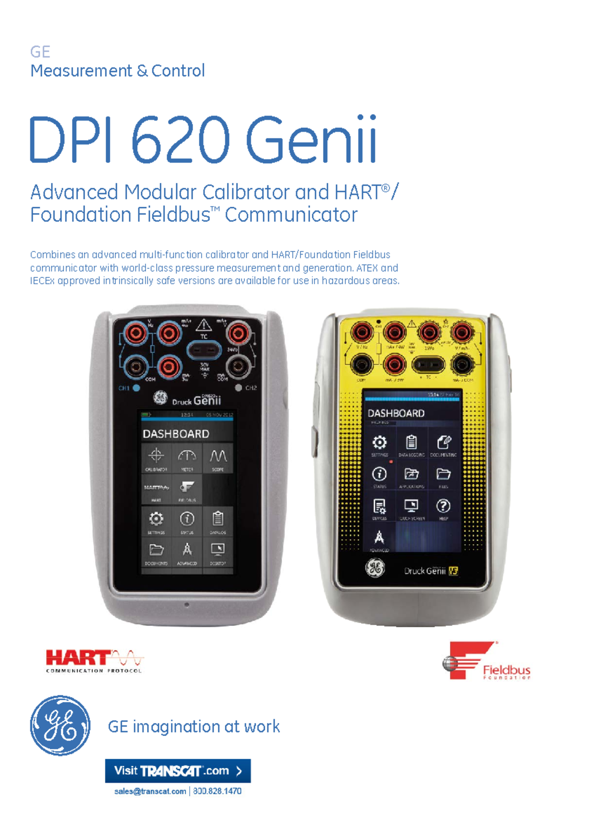 Ge dpi 620 genii datasheet - GE imagination at work GE Measurement ...