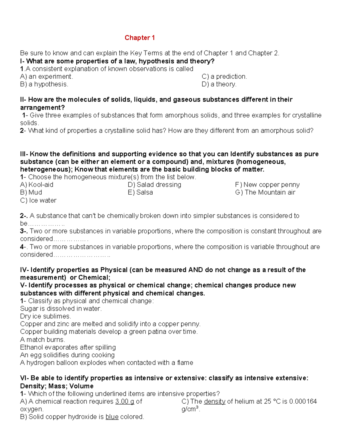 Ch1&2 Study Guide: Key Concepts for Exam Preparation - Studocu