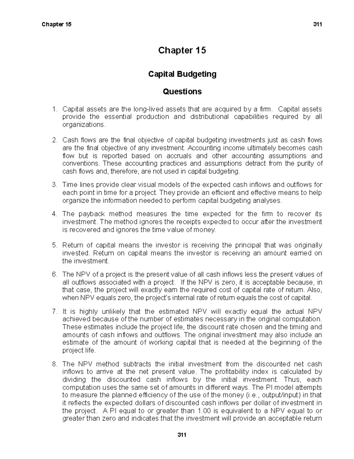 Capital Budgeting Analysis: Concepts and Key Considerations - Chap. 15 ...