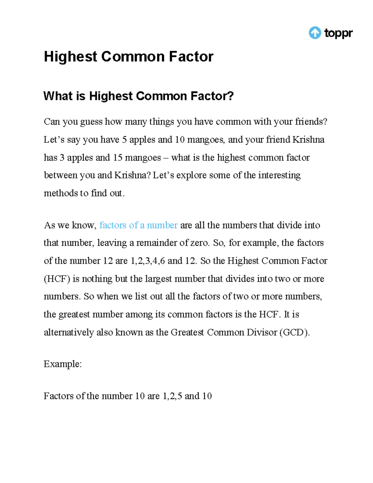 Cbse Class Maths Chapter Real Numbers Revision Notes Highest