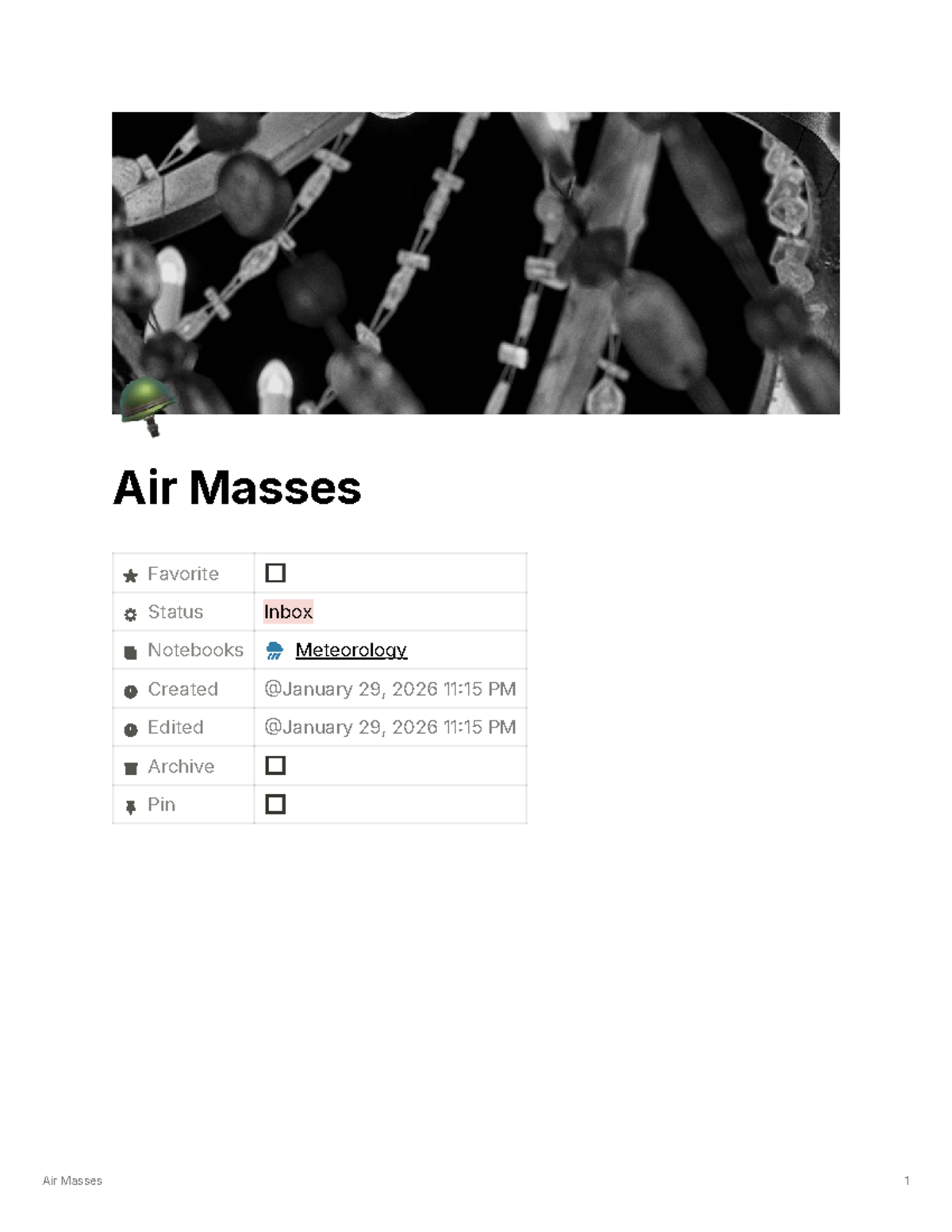 Air Masses - Meteorology Study Notes - Studocu
