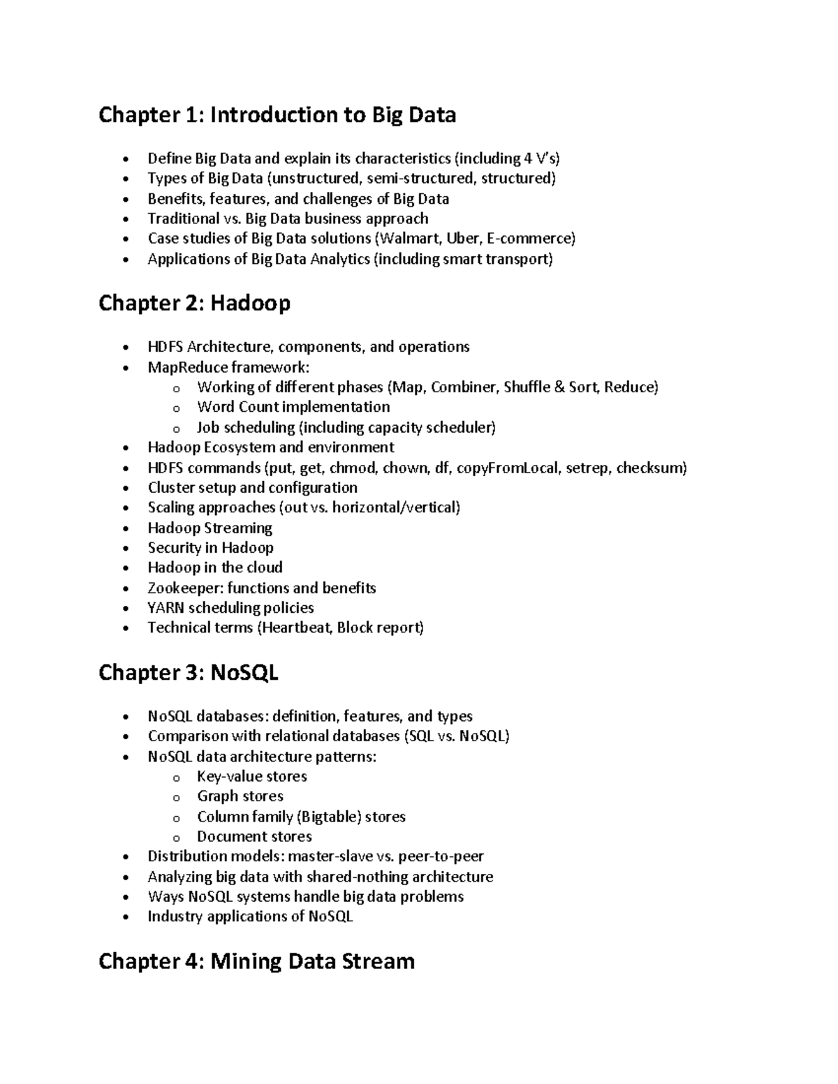 Big Data Concepts & NoSQL Overview: Key Insights & Applications - Studocu
