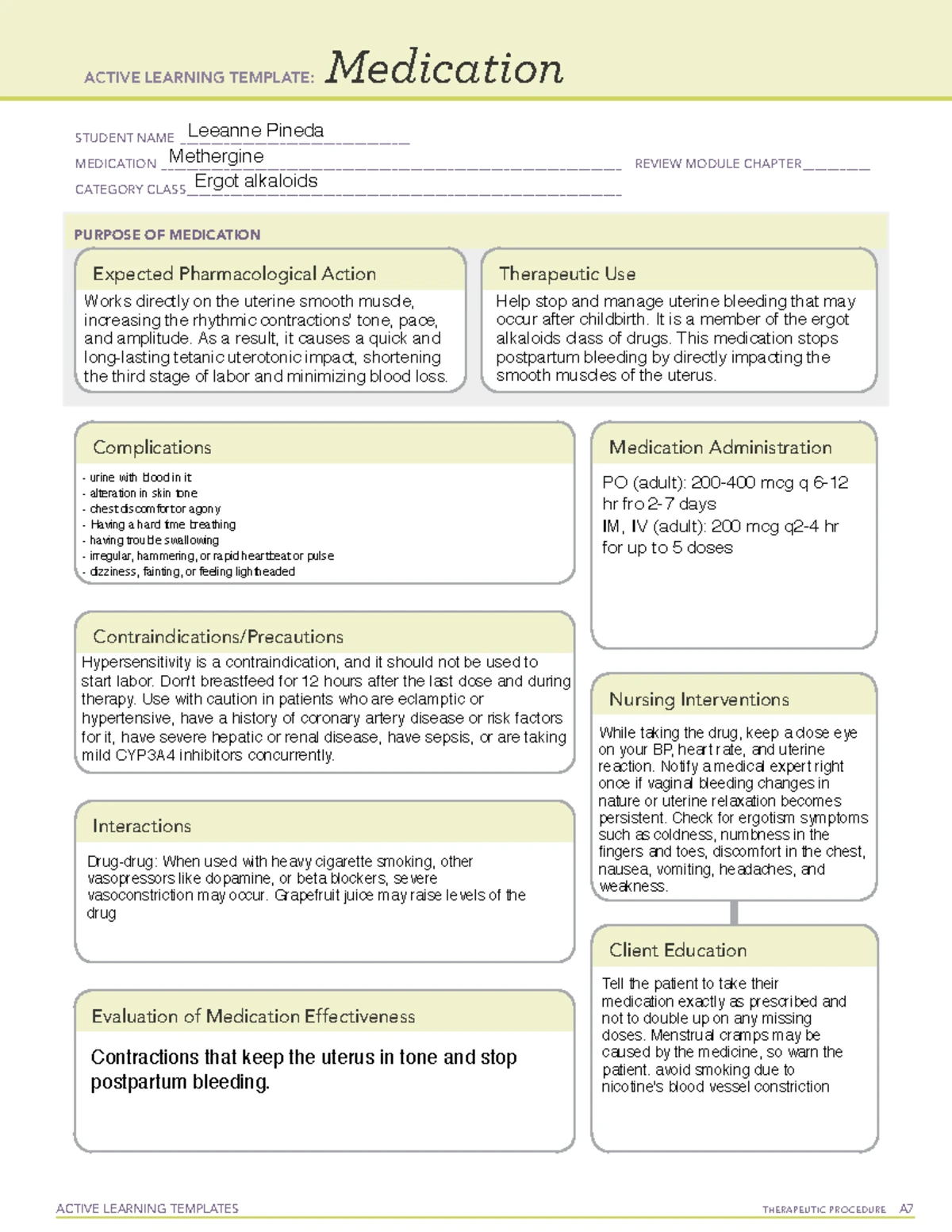 Rhogam - ATI LEARNING TEMPLATE - ACTIVE LEARNING TEMPLATES THERAPEUTIC ...