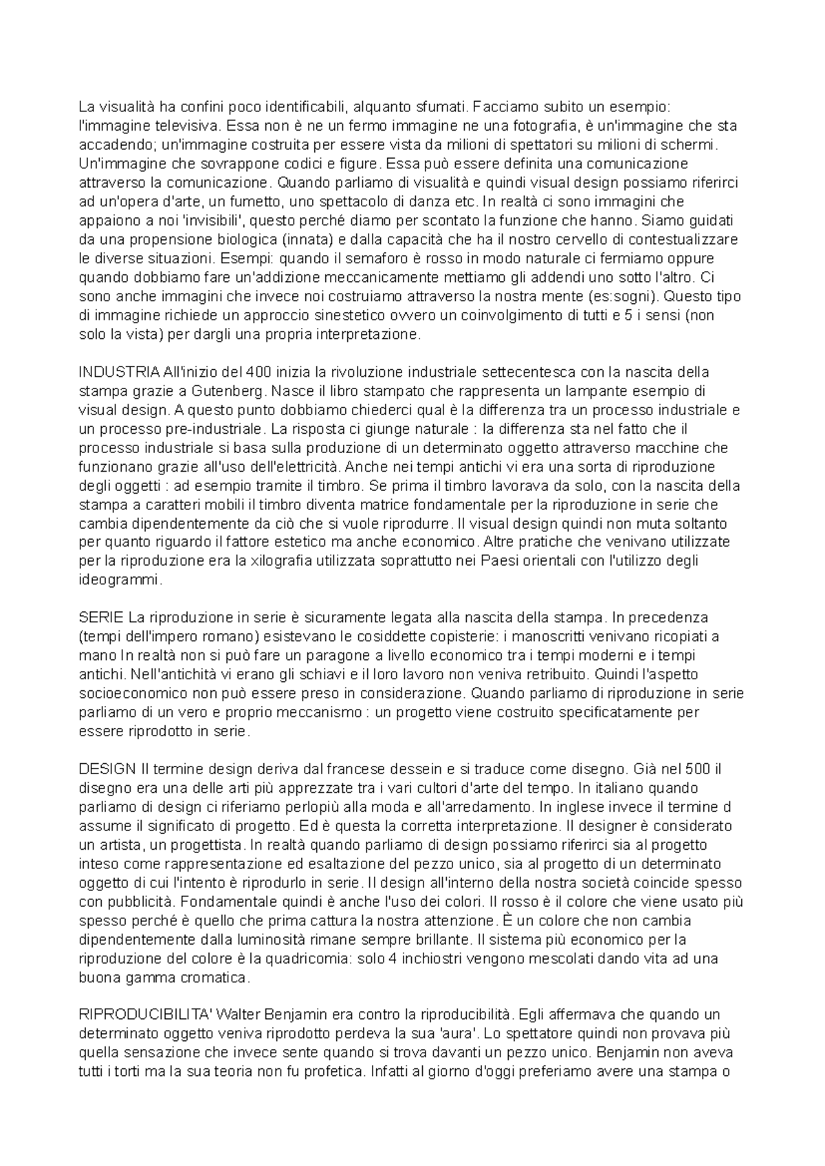 Critica portatile al Visual Design di Riccardo Falcinelli - VISUAL