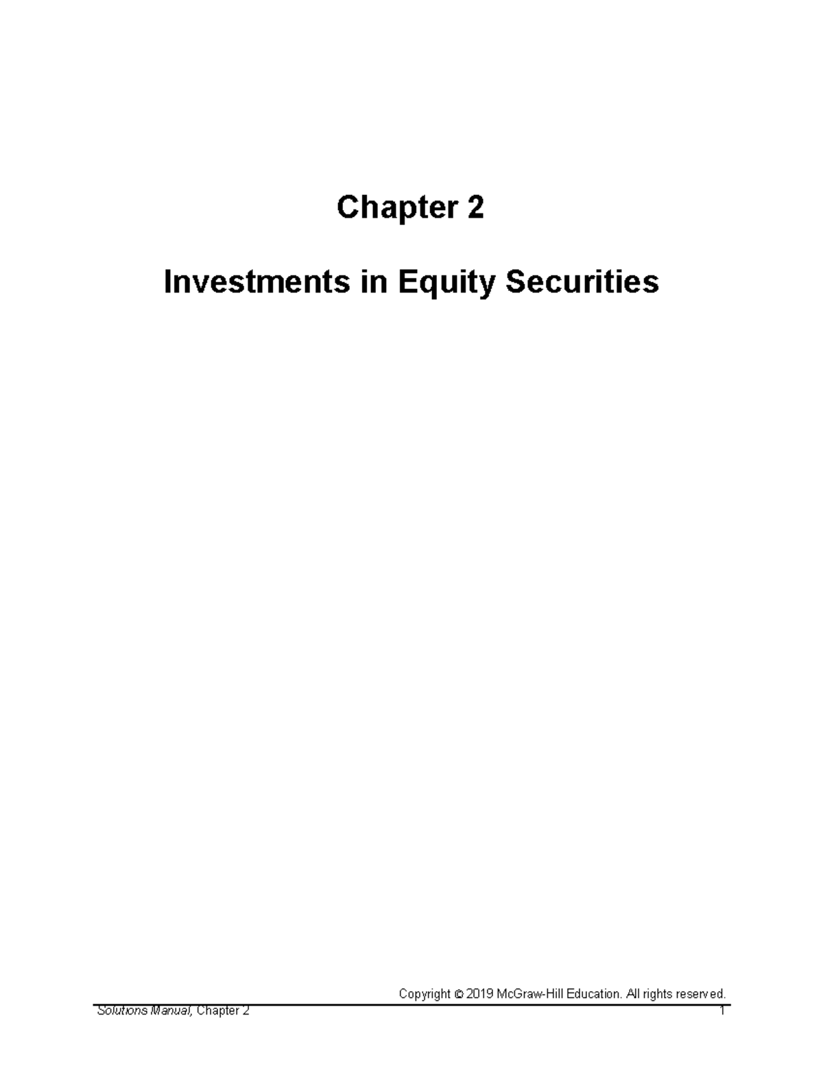 Advanced Accounting in Canada (ACCT345) - Chapter 2 Solutions Manual ...