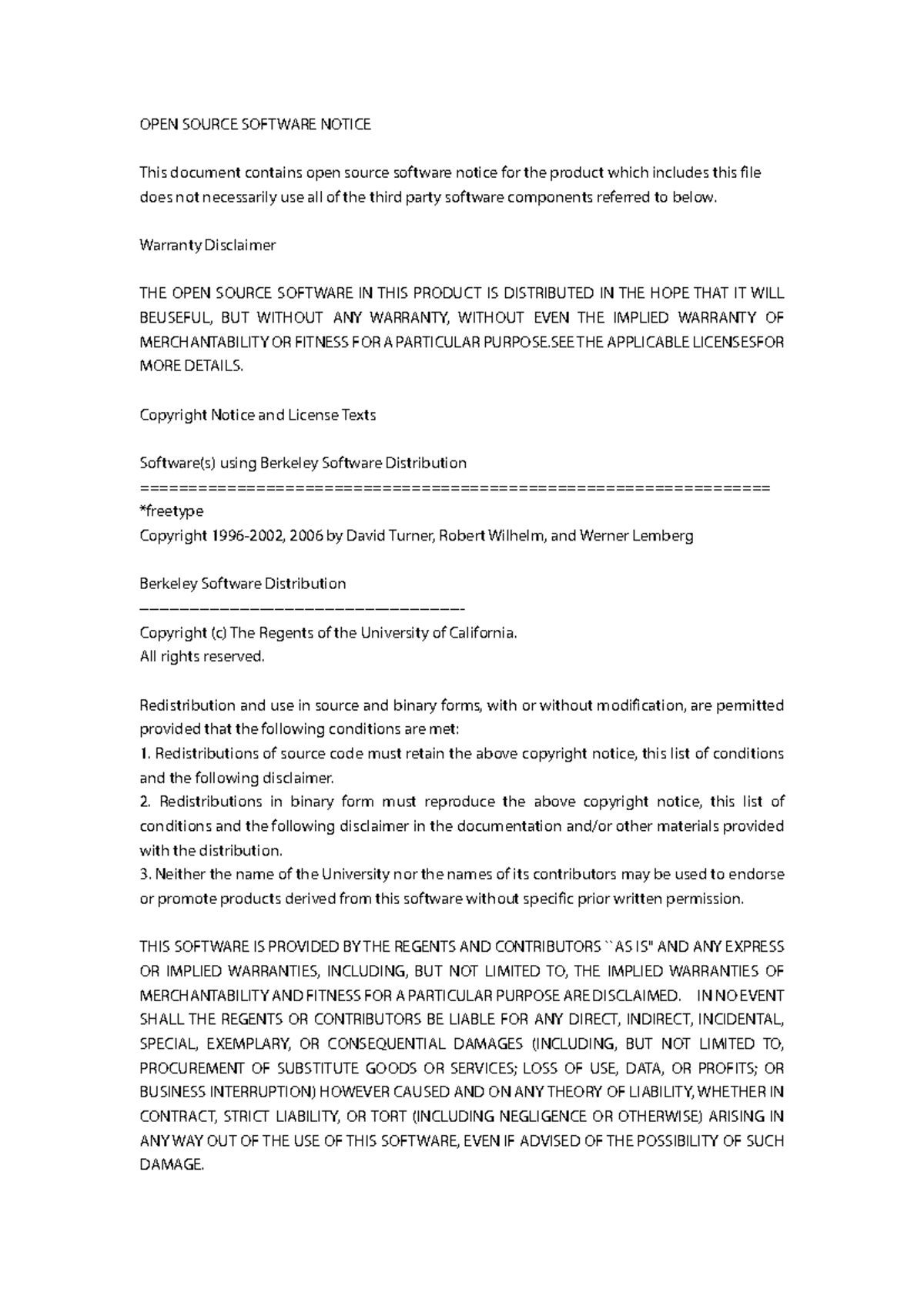 Dahua Open Source Software Notice and License Terms - Studocu