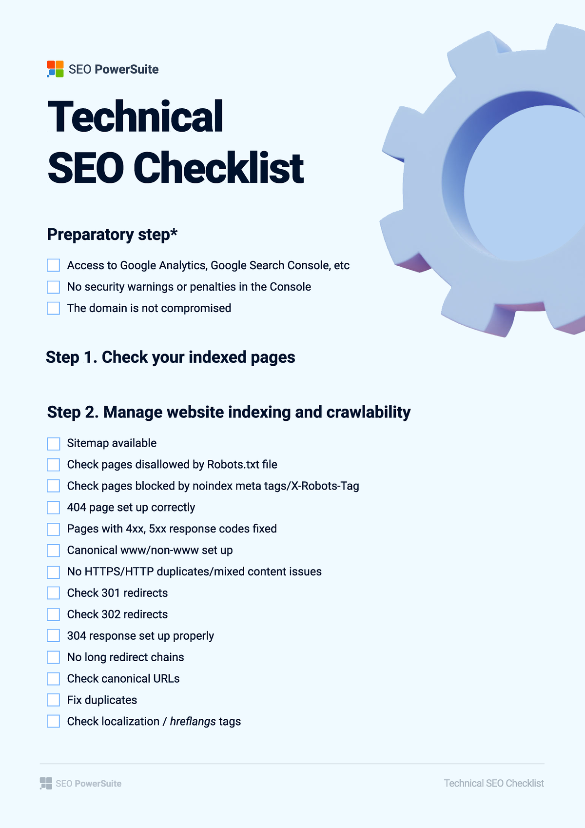 Technical SEO Checklist & Site Audit Guide (SEO 101) - Studocu