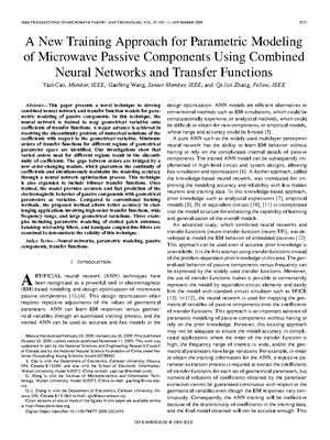 Parametric Modeling of EM Behavior of Microwave Co - 10.1109/ACCESS ...