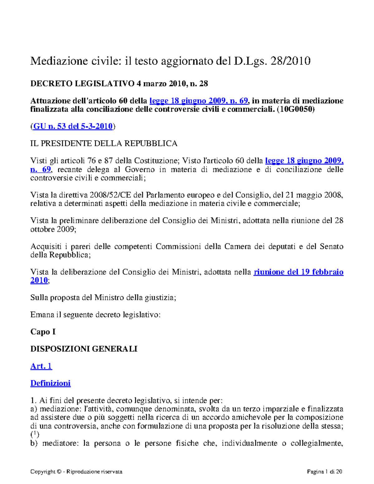 d.lgs. n. 28 del 2011