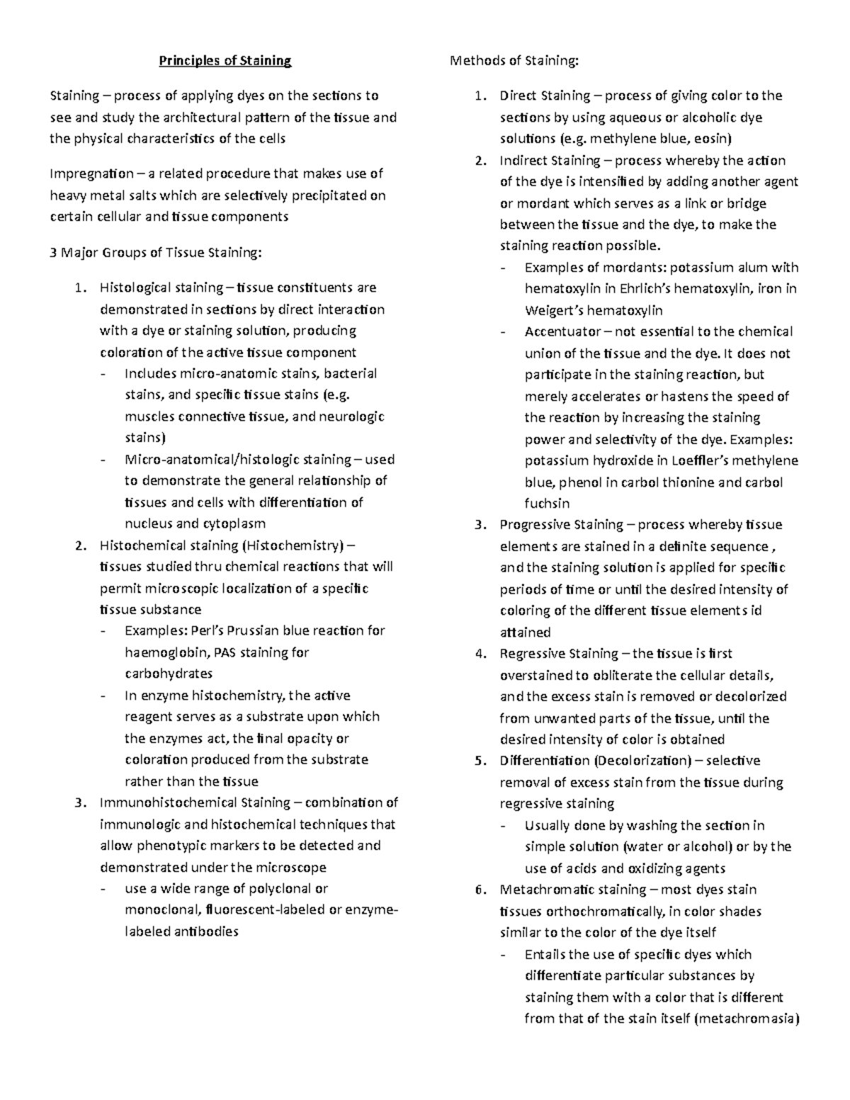 Principles-of-Staining - Principles of Staining Staining process of ...