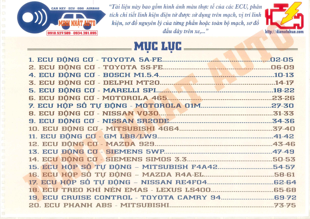 PHÂN TÍCH CẤU TẠO VÀ SƠ ĐỒ MẠCH ECU ÔTÔ CO BAN - SSAA9603A - Document Preview