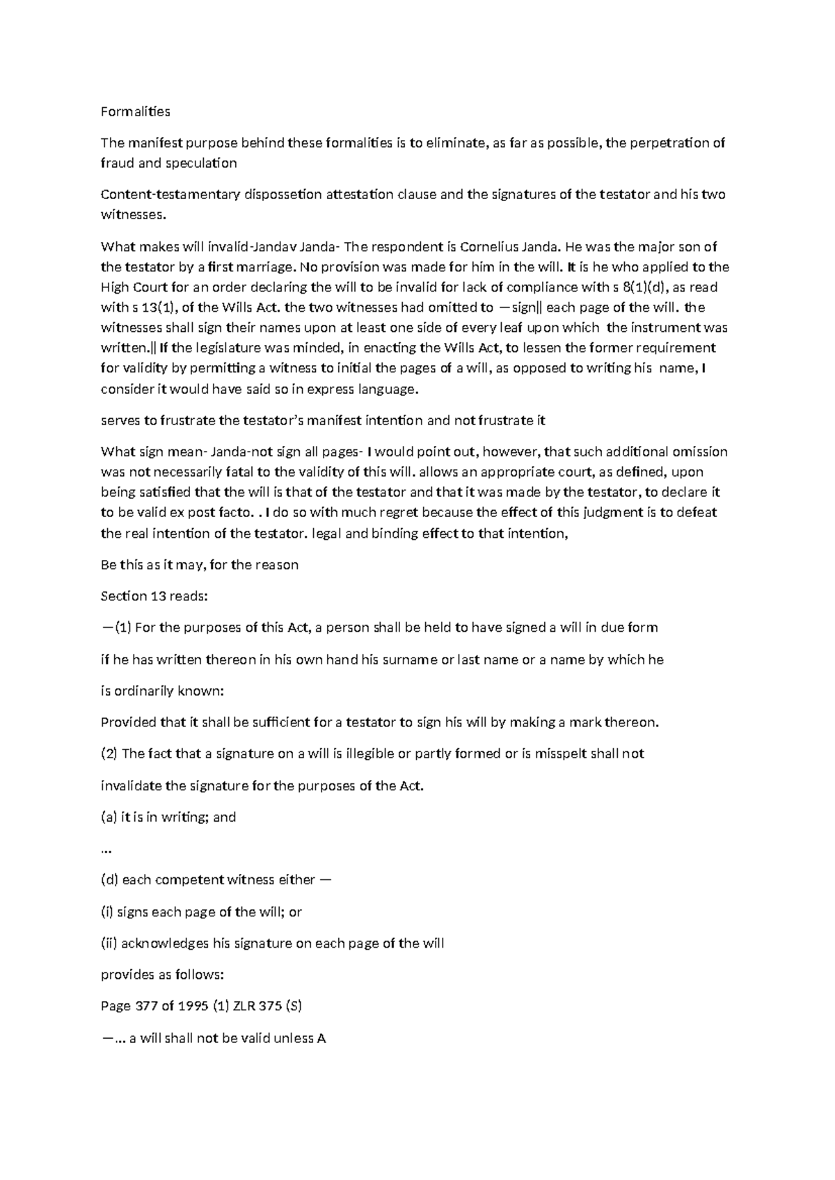 Succession Draft: Methods to Revoke a Will and Relevant Exceptions ...