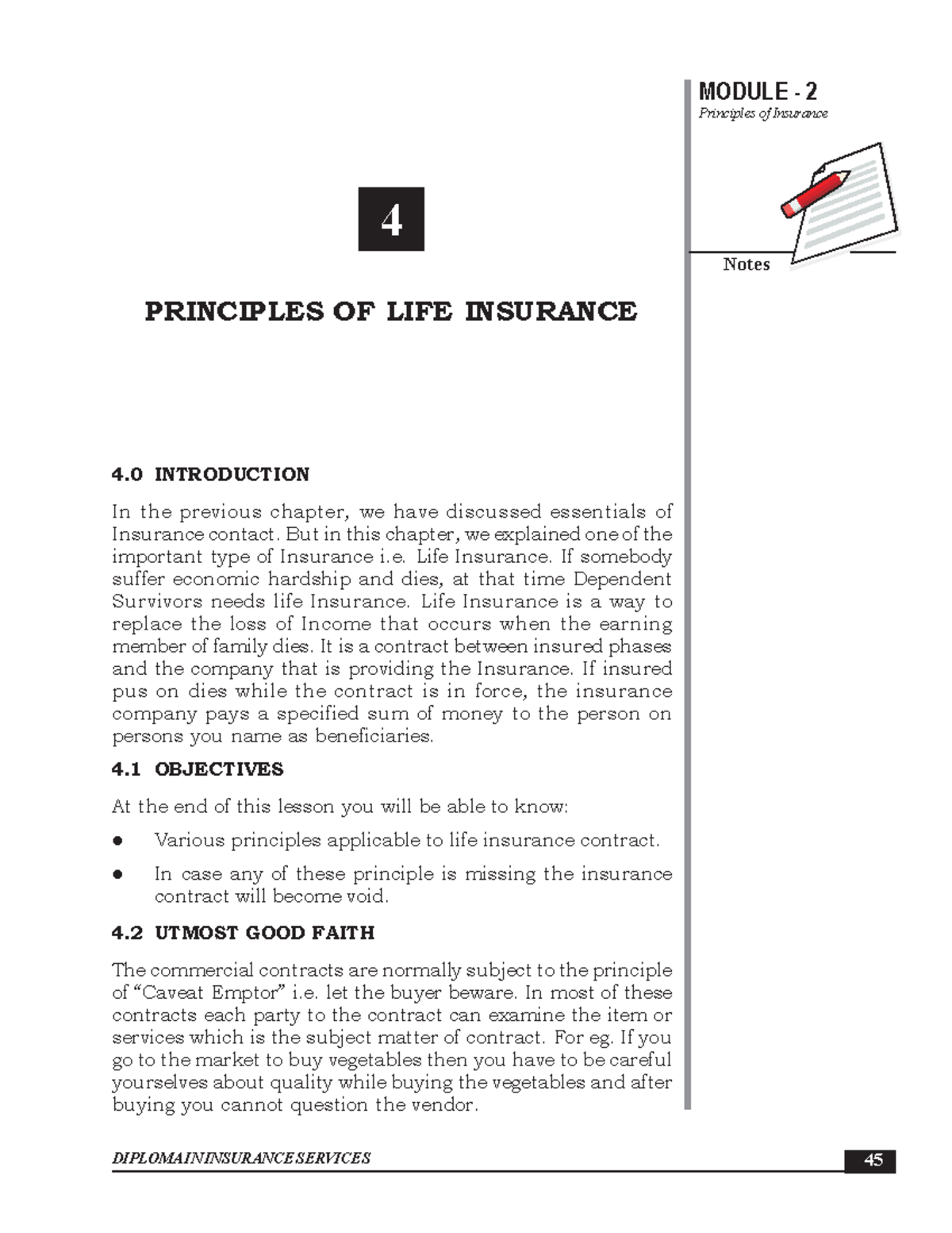 Life Insurance Principles - Diploma in Insurance Services Module 2 ...