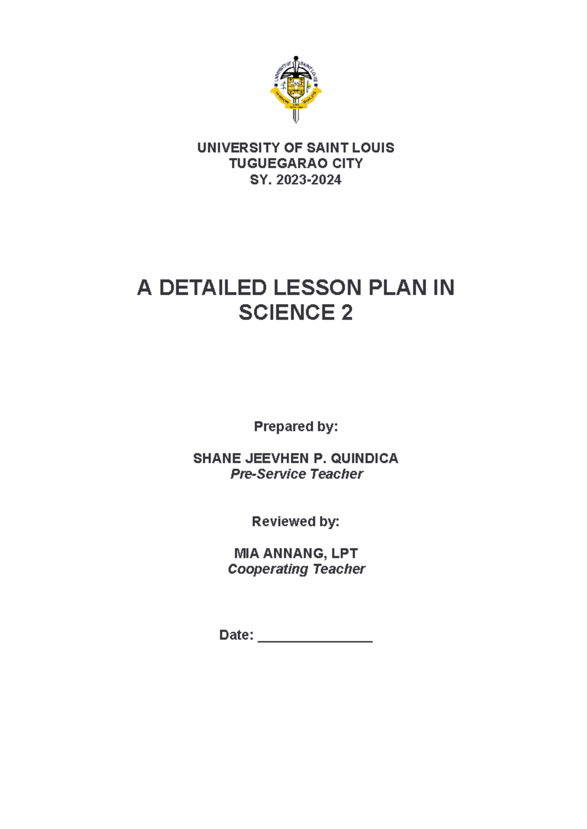 Phase Changes Lesson Plan for Science 2 DLP-SCI-3 - Studocu