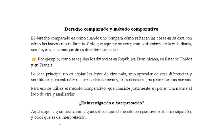 Exposicion - DERECHO COMPARADO - Derecho comparado y método comparativo ...