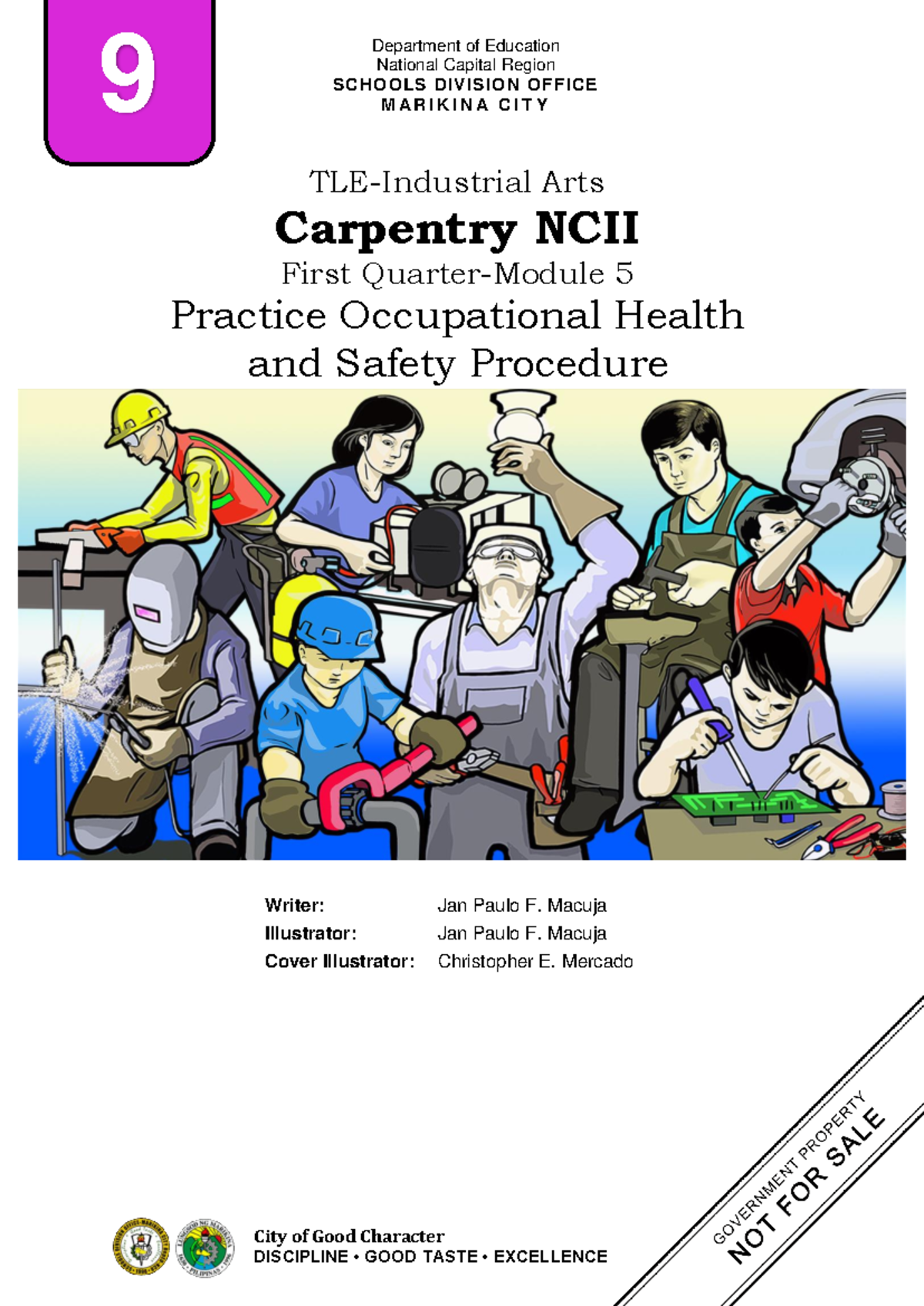 CARPENTRY 9 MODULE 5 - ####### 1 City of Good Character Writer: Jan ...