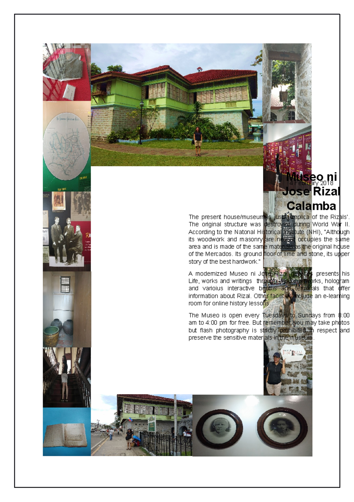 Rizal's Museum: A Modern Tribute to His Life in Calamba City - Studocu