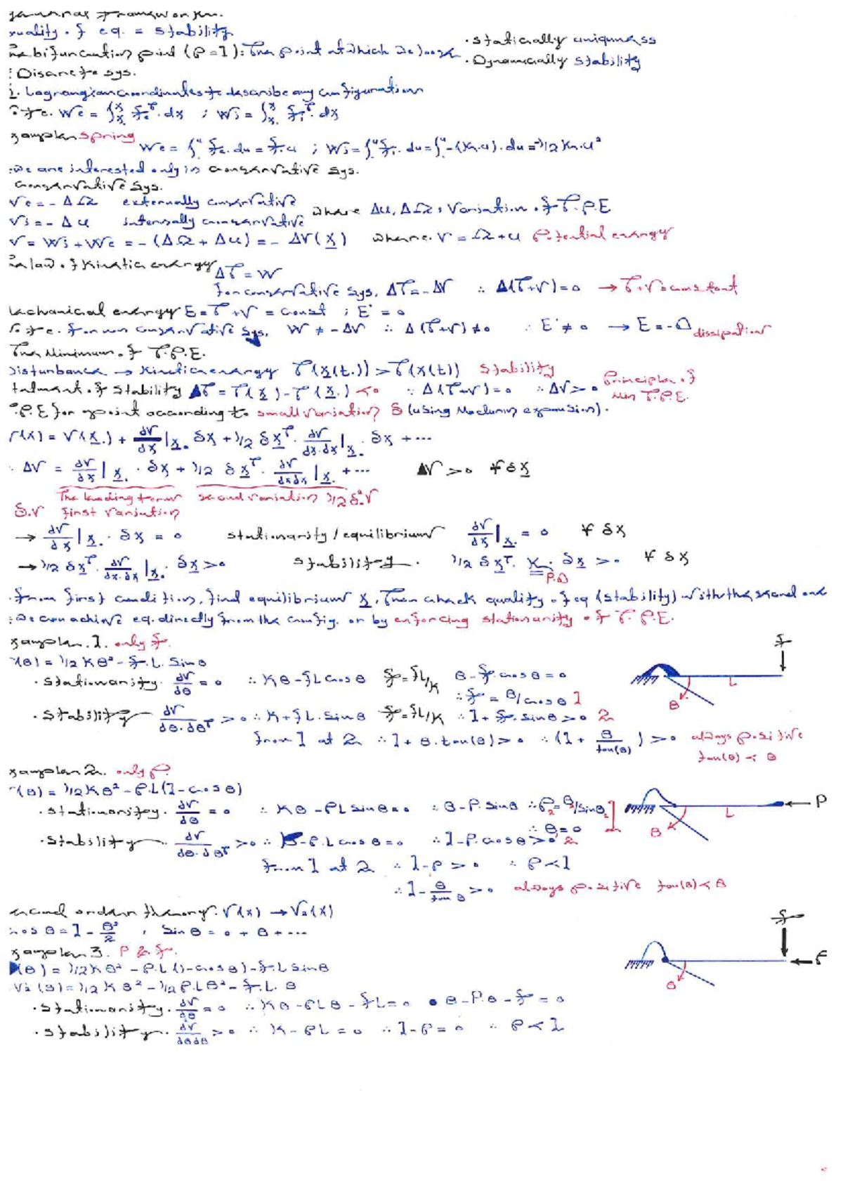 Stability Analysis of Conservative Systems in Dynamics (Course Code ...