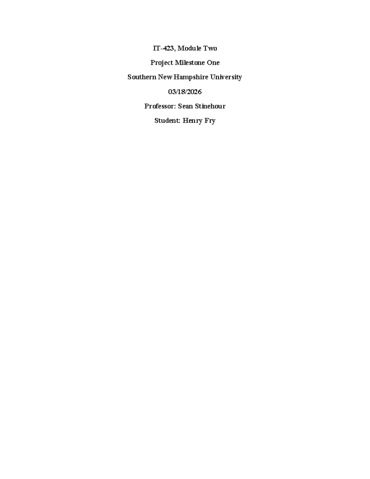 IT-423 Module Two Project: ERD Overview and Key Entities - Studocu
