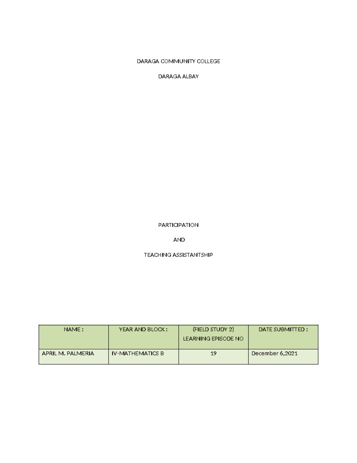 561390927 FS2 Episode 19: Action Research Plan on Classroom Noise - Studocu