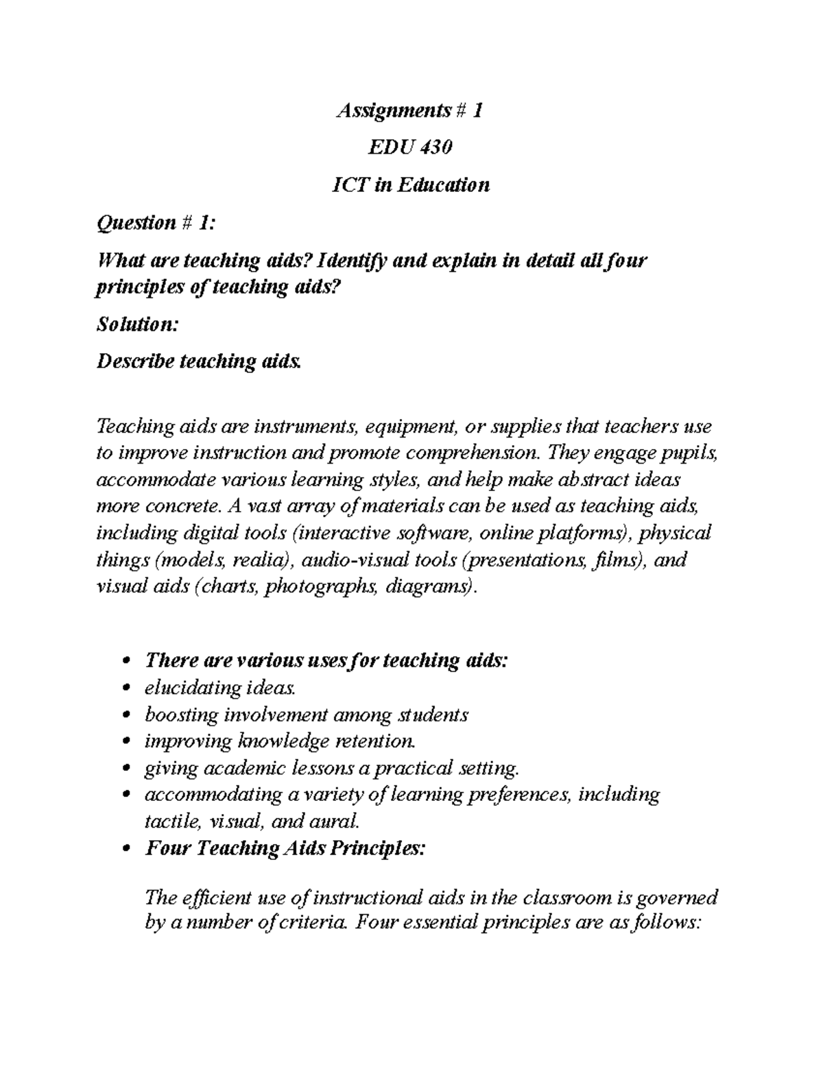 Assignments.docx 3 - Ict in education notes need for final term ...