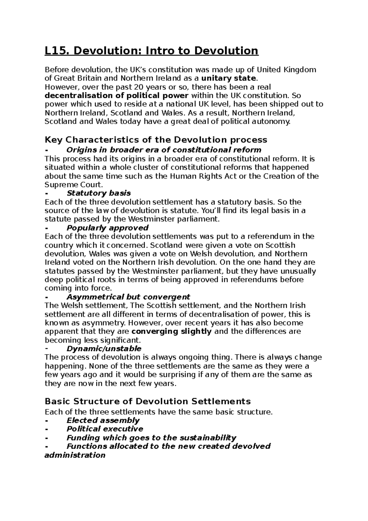 L15. Devolution: Intro to Devolution - L15. Devolution: Intro to ...