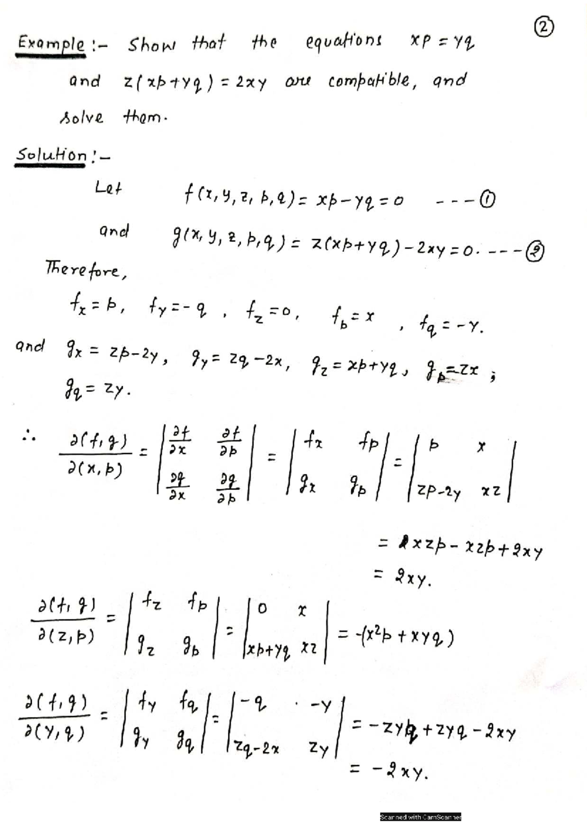 Math 01010: Compatibility of Equations and Solutions Analysis - Studocu