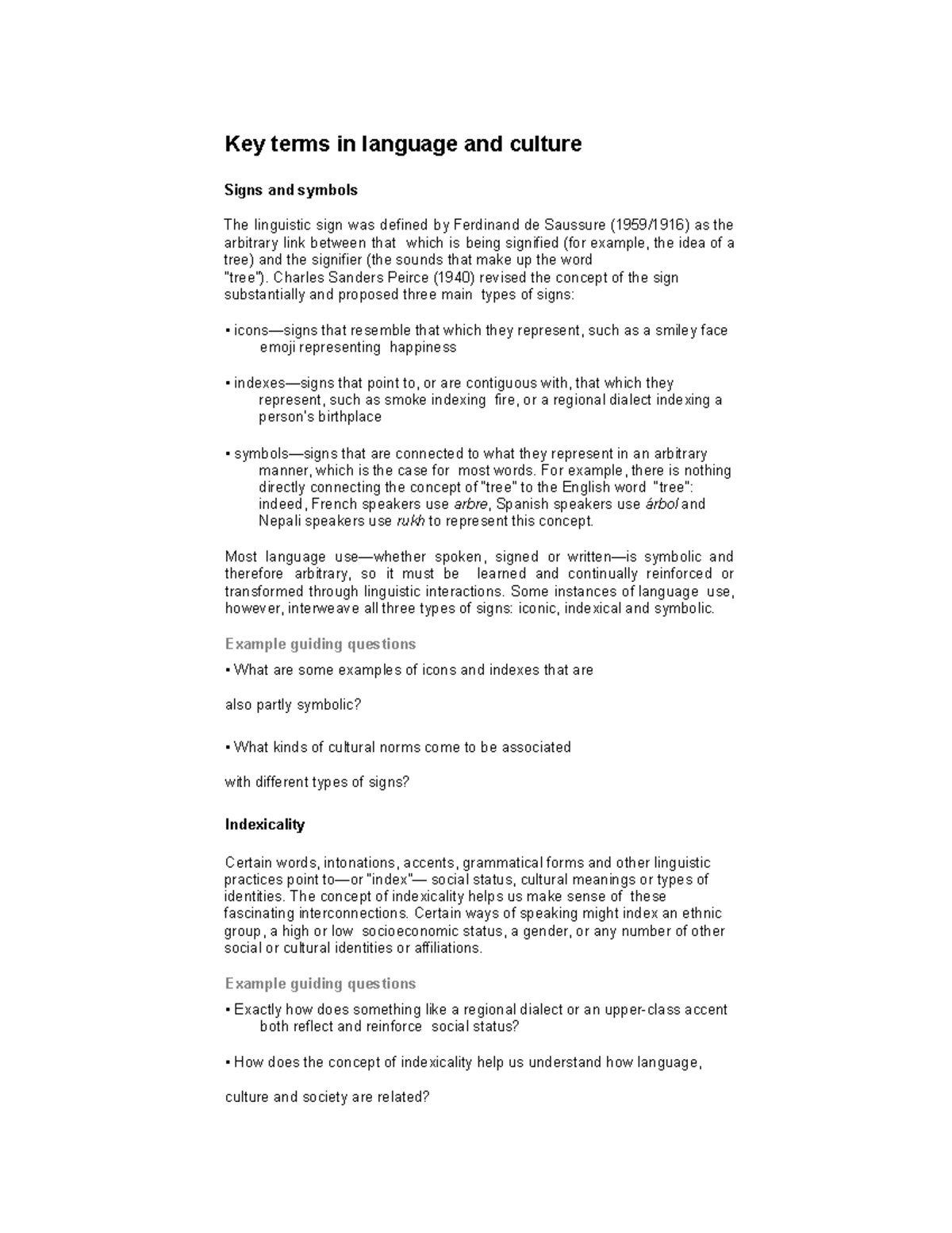 Key Terms in Language and Culture (2026) - A Comprehensive Overview ...