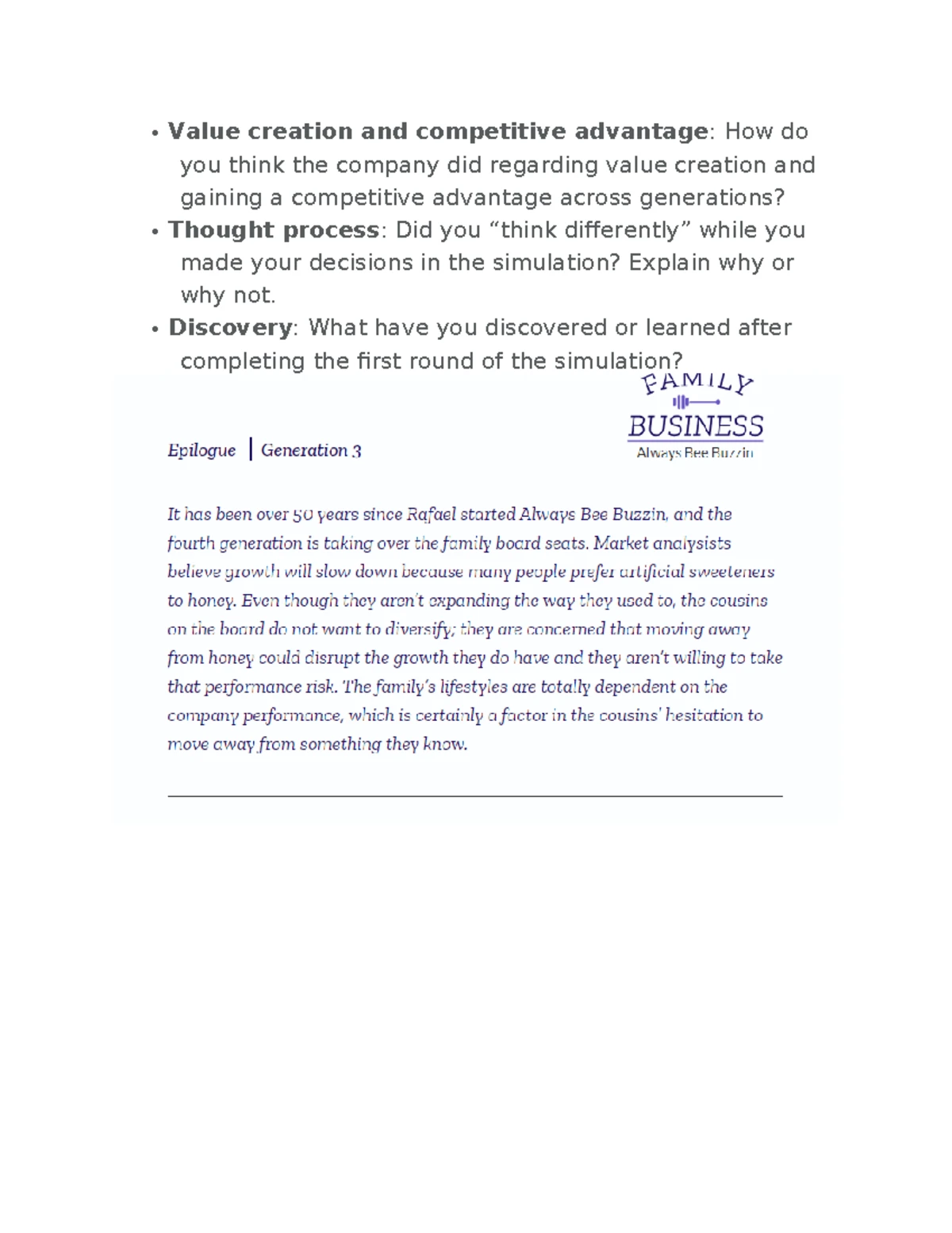 BUS-400 4-2 HBR Simulation Journal: Driving Business Growth Strategies ...