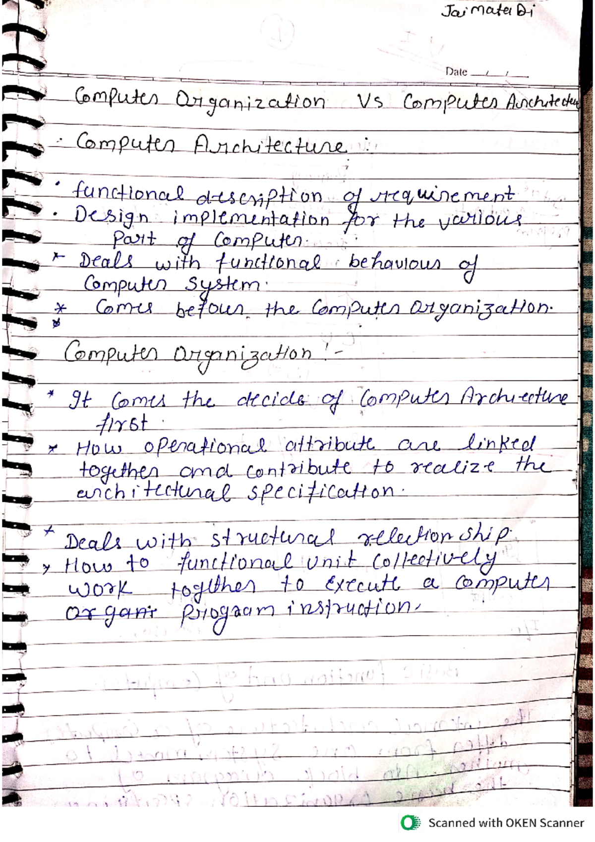 COA unit 1 - coa sem 3 unit 1 notes - Jaimata Di Date Computer ...