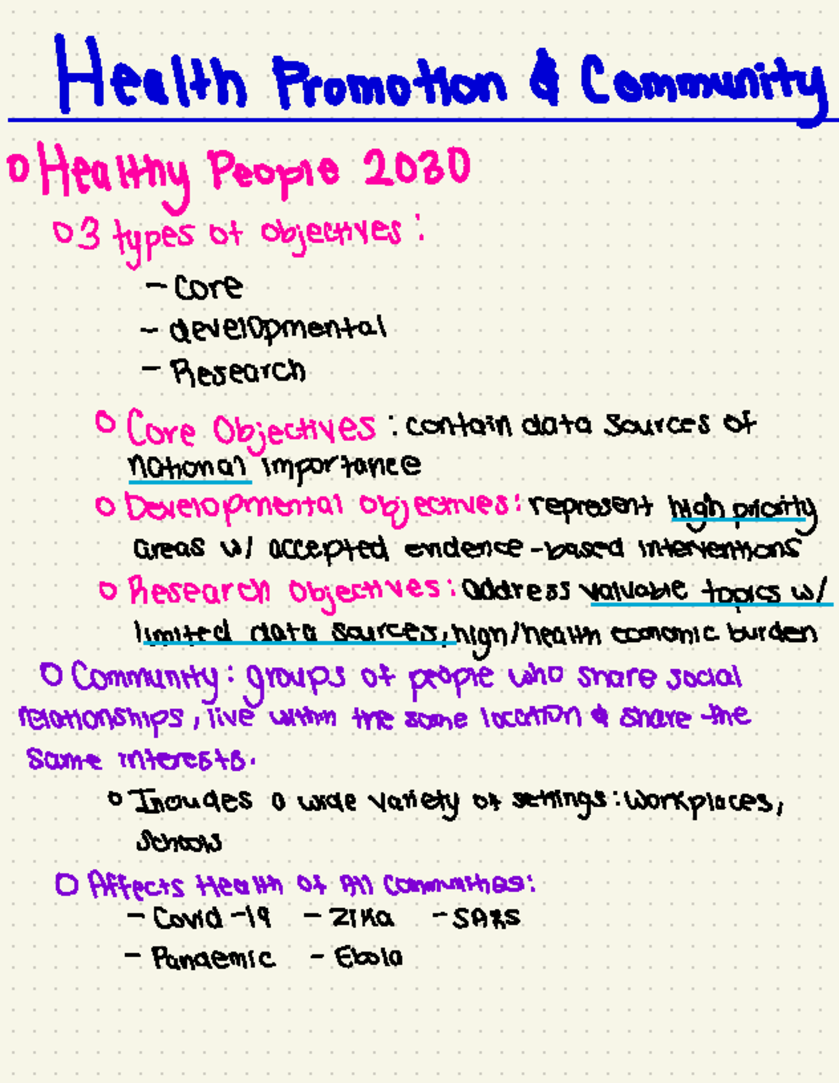 Exam 2 Health Promotion- key points and highlights - Health Promotion ...