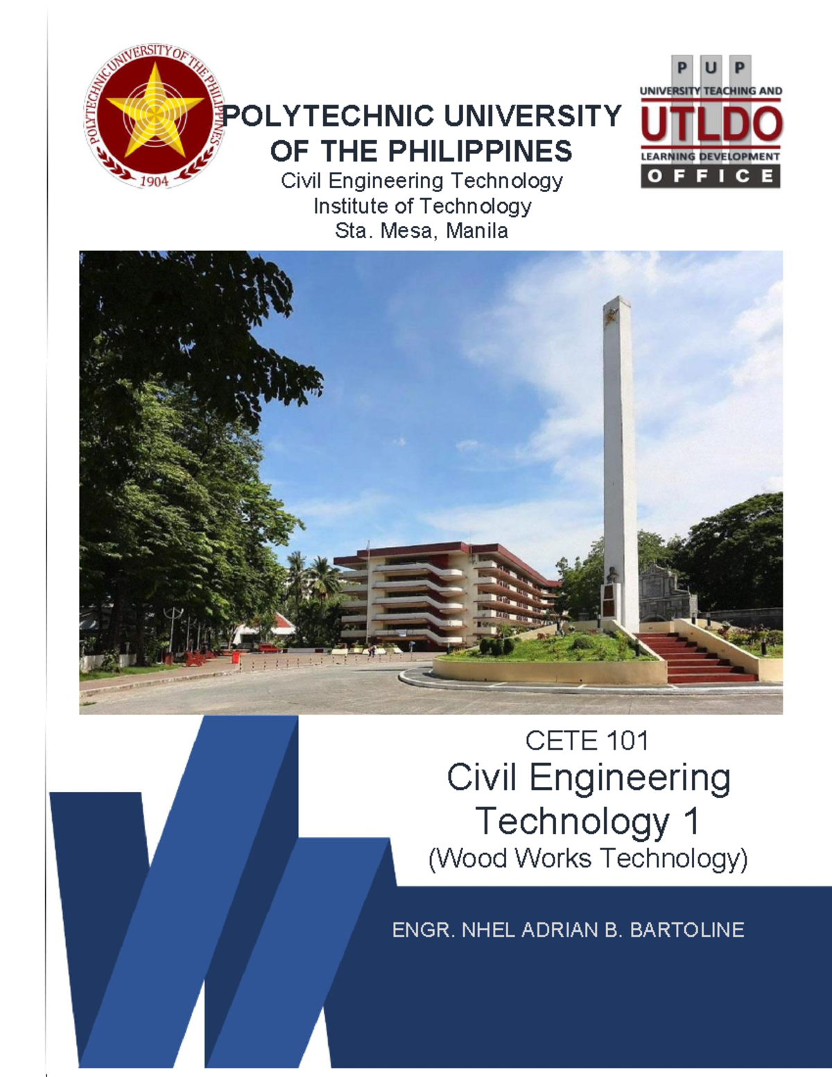 CETE 101 Final Exam: Civil Engineering Technology 1 (Wood Works) - Studocu