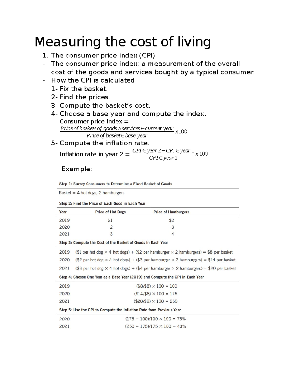 Chapter 2 - Measuring the cost of living - Measuring the cost of living ...