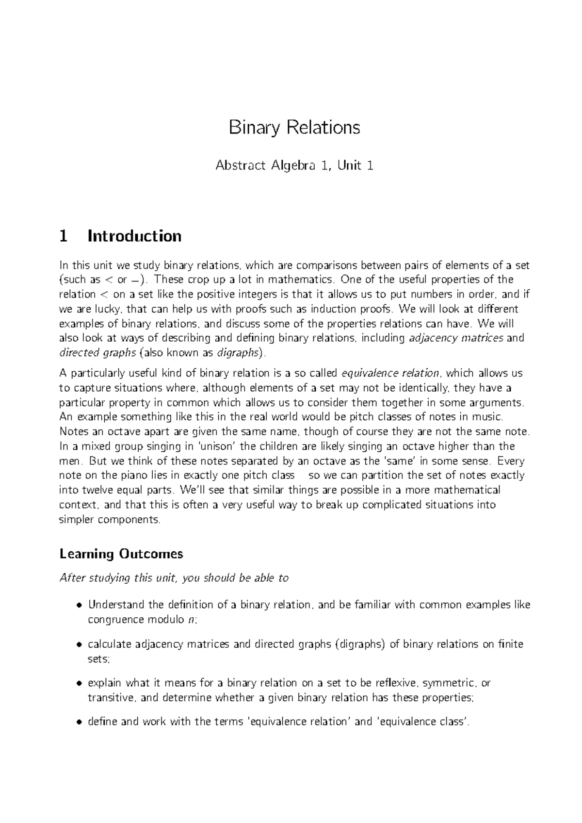 AA1 Unit 3: Groups and Subgroups Overview and Key Concepts - Studocu