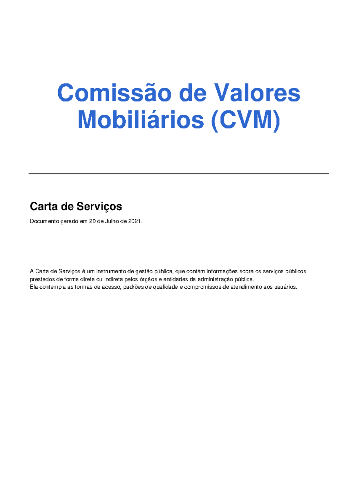 CVM 10: Guia Completo dos Serviços e Processos Administrativos - Studocu