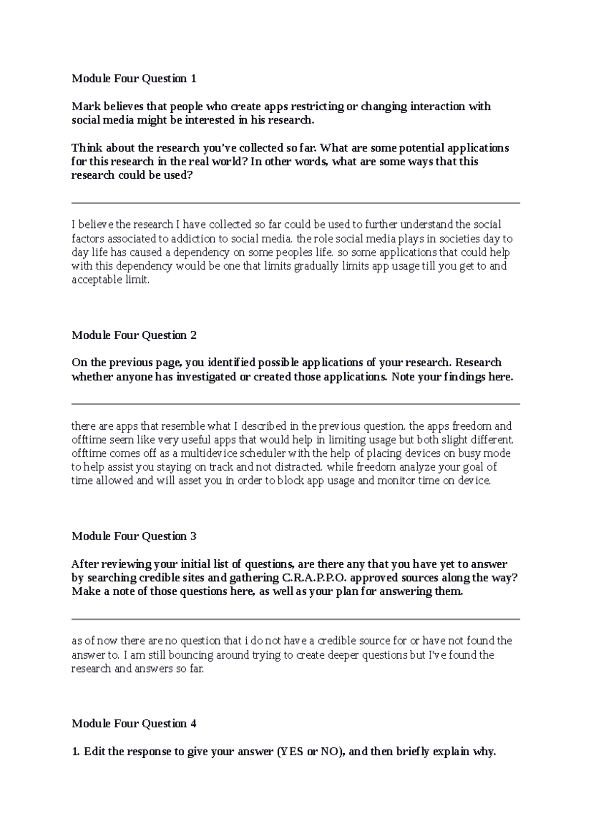 SCS 200 Applied Social Sciences: Module 4 Short Response Analysis - Studocu